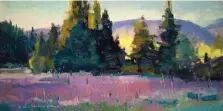  ??  ?? Jill Carver, Meadow Sunrise, oil, 6 x 12"