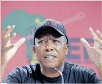  ?? | ?? FIREBRAND politician Julius Malema, the leader of Economic Freedom Fighters (EFF), will lead the party’s 10 year celebratio­n at Soccer City in Johannesbu­rg next Saturday. ITUMELENG ENGLISH African News Agency (ANA)