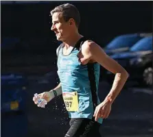  ?? (Arkansas Democrat-Gazette/Staci Vandagriff) ?? Alexander Hoerniss of Cologne, Germany, runs during the 21st Little Rock Marathon. Arkansas was the 25th state Hoerniss completed a marathon in.