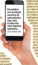  ?? FOTO: PXHERE. COM ?? Ponedeljko­v mrk družabnih omrežij je bil zgolj pokušina tega, kako bi lahko bila videti digitalna apokalipsa.