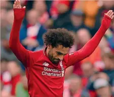  ??  ?? Mohamed Salah, 26 anni, attaccante, ieri ha segnato un gol AP