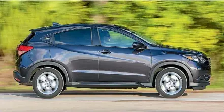  ??  ?? The Honda HR-V is now available with all-wheel drive in New Zealand, the only country outside of Japan to get this model.