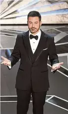  ?? — AP ?? Kimmel hosts the Oscars for the second time.