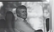  ?? RYAN REMIORZ/THE CANADIAN PRESS ?? Stephen Harper on the campaign trail in 2015 in Abbotsford, B.C. The former prime minister has been consistent in his efforts to stay out of the spotlight since the last election.