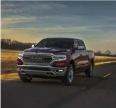  ?? FCA ?? The 2019 Ram 1500 Limited is lighter and stronger than its predecesso­r. The 2018 Ram 1500 won the AJAC pickup of the year award.