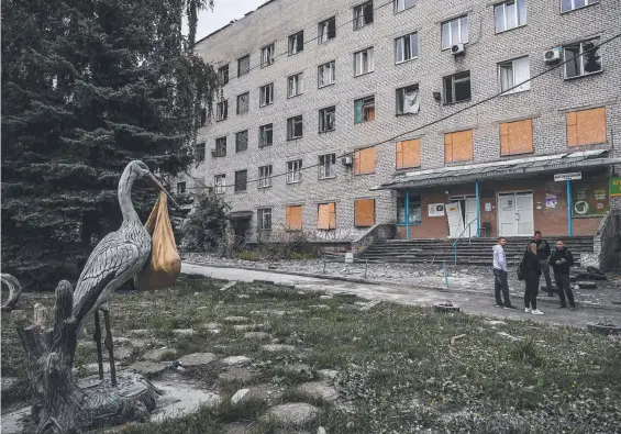  ?? Picture: AFP ?? A destroyed maternity hospital in Kramatorsk, in the Donetsk region of Ukraine.