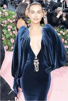  ??  ?? Model Irina Shayk recently shared her skincare routine with Vogue magazine and in a video she gushed over an ice sphere she uses by Nicole Caroline, as she used it all over her face.