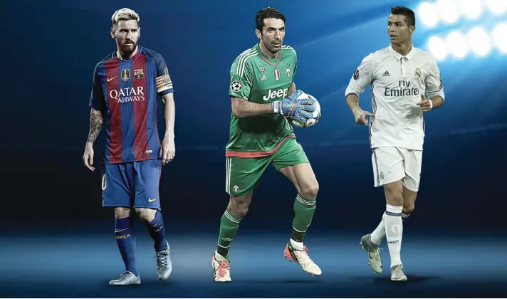 Ronaldo, Messi and Buffon on UEFA Player of the Year shortlist