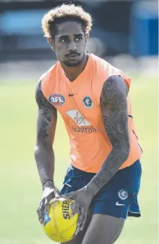  ?? Picture: AAP ?? BIG PUNT: Jarrod Garlett at Carlton training.