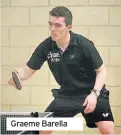  ??  ?? Graeme Barella