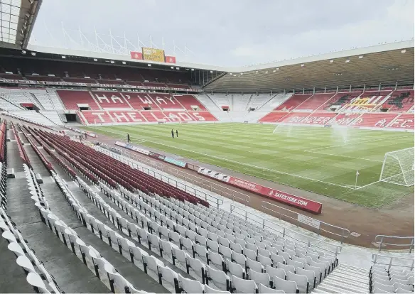  ??  ?? Sunderland fans set to see Stadium of Light return delayed with government set to pause return of sporting spectators