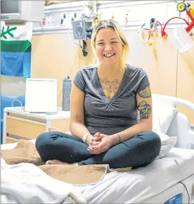  ?? CP PHOTO/CHRIS YOUNG ?? Delilah Saunders is pictured in her room in Toronto General Hospital on Dec. 19.