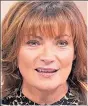  ??  ?? HELL: Lorraine Kelly