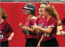  ?? BILL RUDICK — FOR DIGITAL FIRST MEDIA ?? Madelyn Skinner and West Chester Henderson ran all the way through the new Class 5A softball field to win the District 1 title.