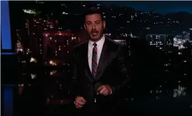  ?? Photograph: YouTube ?? Jimmy Kimmel on Trump: ‘Can you imagine anyone else in the world talking like that?’