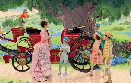  ??  ?? Mary Poppins Returns aims to stay true to the original movie, right down to the 1960s-style animation.