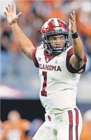  ?? KEVIN JAIRAJ/USA TODAY ?? “Football has been my love and passion my entire life,” Kyler Murray wrote in a picture on Twitter.