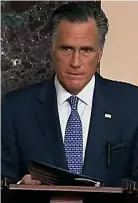  ??  ?? Republican Romney broke ranks