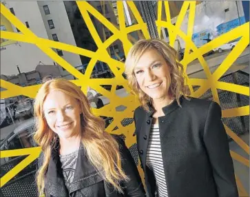  ?? Carolyn Cole
Los Angeles Times ?? ELIZABETH CUTLER, left, and Julie Rice are founders of SoulCycle, a chain of indoor cycling gyms that has pioneered a new generation of pay-per-class luxury studios. It has 46 locations, including nine in Los Angeles.