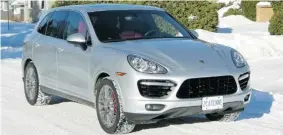  ??  ?? The 2014 Porsche Cayenne Turbo S is pricey, capable and desirable.