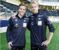  ?? FOTO: HÅVARD KARLSEN ?? Eirik Wichne og Daniel Aase etter fredagens Start-trening.