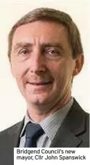  ??  ?? Bridgend Council’s new mayor, Cllr John Spanswick