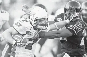  ?? GEOFF ROBINS/THE Canadian Press files ?? Saskatchew­an Roughrider­s no longer have talented slotback Weston Dressler,
who left to go to the National Football League.