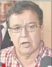  ??  ?? Nicanor Duarte Frutos, expresiden­te de la República y senador electo (ANR), violando la Constituci­ón Nacional.