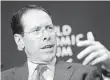  ?? CHRIS RATCLIFFE, BLOOMBERG ?? AT&T’s Randall Stephenson says CEOs are wary of another government shutdown.