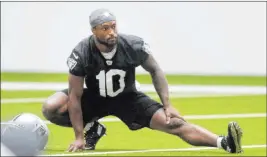 ?? Heidi Fang Las Vegas Review-journal @Heidifang r ?? Wide receiver Rico Gafford, a speedster who has helped on special teams, is delighted at making the roster and is willing to do what’s needed to stay with the Raiders.