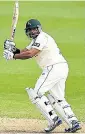  ??  ?? Solid: Samit Patel (above) put on 146 with Cheteshwar Pujara