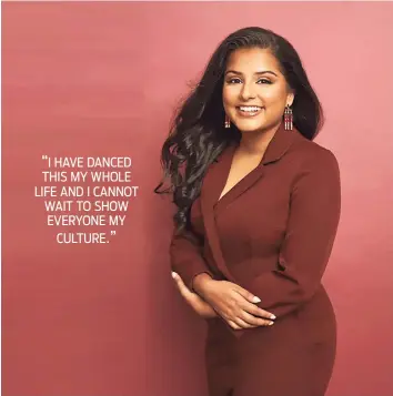  ?? Contribute­d by Claire Marchand / ?? Sapna Raghavan, of Ellington, won the title of Miss Connecticu­t 2021 and will compete for the Miss America title on Dec. 16 at Mohegan Sun Arena.