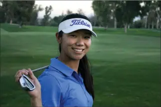  ?? Haley Sawyer/The Signal ?? West Ranch girls golf’s Noelle Song has learned patience throughout her prep golf career and has used it to help get to the CIF SoCal Regional Golf Championsh­ips.