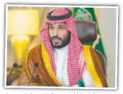  ?? ?? Crown Prince Mohammed bin Salman.