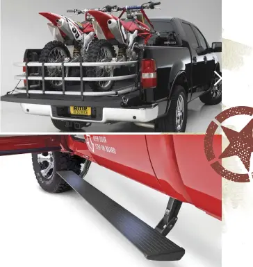  ??  ?? AMP Research, another company founded by Horst, grew to provide truck owners much-needed aftermarke­t parts.
The Bed Extender and Powerstep positively impacted the truck community.