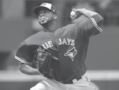  ?? FRED THORNHILL/THE CANADIAN PRESS ?? The Toronto Blue Jays have traded pitcher Francisco Liriano to the AL West-leading Houston Astros.