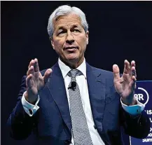  ?? ?? Jamie Dimon, consejero delegado de JPMorgan Chase.