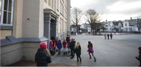  ?? ANDERS FEHN ?? «Egne skoler for matteflink­e, kristne, rike, muslimske, betyr ikke mer mangfold, men det stikk motsatte: Ensretting», skriver Dag Mossige. Her fra Våland skole.