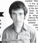  ??  ?? 17 37 11 8 52 48 25 30 24 28 5 38 PETE Shelley