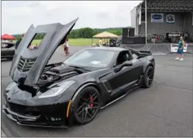  ?? MARIAN DENNIS — DIGITAL FIRST MEDIA ?? A Callaway Corvette sits on display at the Eastwood Summer Classic Saturday. The event brought in nearly 1,000 cars on display and between 3,000 and 4,000 guests.