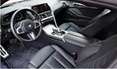  ??  ?? The 2019 BMW M850i has a gesture-controlled iDrive infotainme­nt screen.