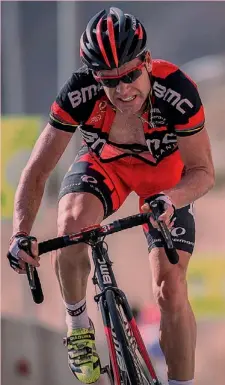  ?? AFP ?? Cadel Evans 36 anni, in azione al Giro dell’Oman, chiuso al 3˚ posto