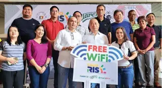  ?? ?? PLDT Enterprise and the City of Cagayan de Oro LGU sign a partnershi­p agreement to provide free internet access to the barangays of CDO City—the logistics and business center of Northern Mindanao.