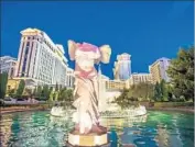  ?? Erik Kabik ?? THE FOUNTAINS stand tall at Caesars, which has remade the Roman Tower for its 50th anniversar­y.