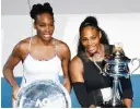  ??  ?? Les soeurs Venus et Serena Williams