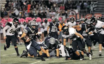  ?? Christian Monterrosa/The Signal ?? Quinn Sheaffer runs down the field against West Ranch earlier this season.