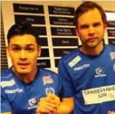  ?? FOTO: FLØY IL ?? Tony Hieu Vo (t.v.) og Magnus Ask Mikkelsen blir i Fløy.