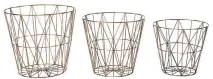  ?? ANNIE SELKE ?? Annie Selke-designed copper-wire baskets.