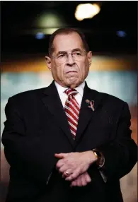  ?? The New York Times/TOM BRENNER ?? Rep. Jerrold Nadler, D-N.Y., chairman of the House Judiciary Committee, said Tuesday that the “unpreceden­ted stonewalli­ng by the administra­tion is completely unacceptab­le.”