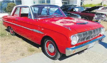  ??  ?? The restored 1963 Ford Falcon Sports Coupe had been abandoned in a field for 30 years.